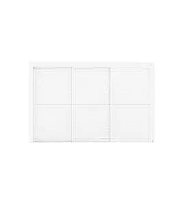 PARETE LATERALE A PANNELLI SCORREVOLI PER PERGOLE RIVIERA "SLIDING BLIND" IN ALLUMINIO BIANCO LATO 4 M